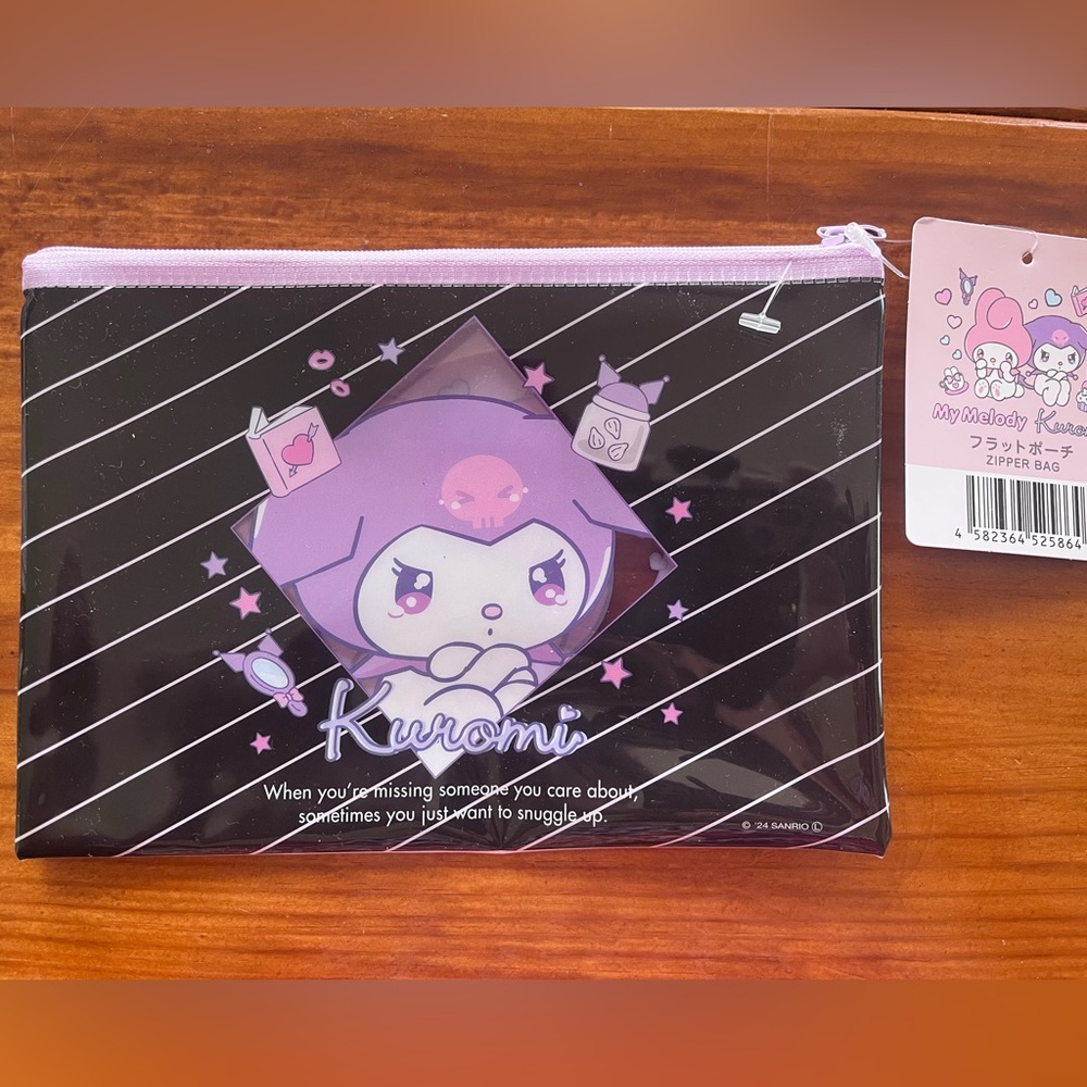 NWT Kuromi and My Melody Zipper Pouch